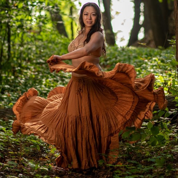 Dresses & Skirts - Tan/Brown/Bronze Huge 25-Yard Circle Skirt